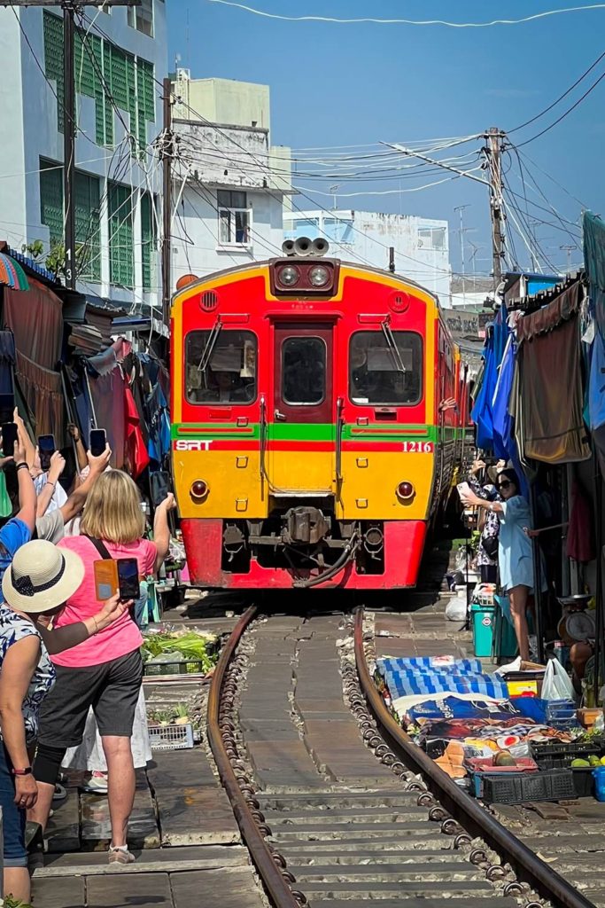Train Market in Mae Klong