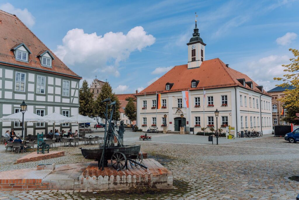 Market Square and Town Hall in Angermünde