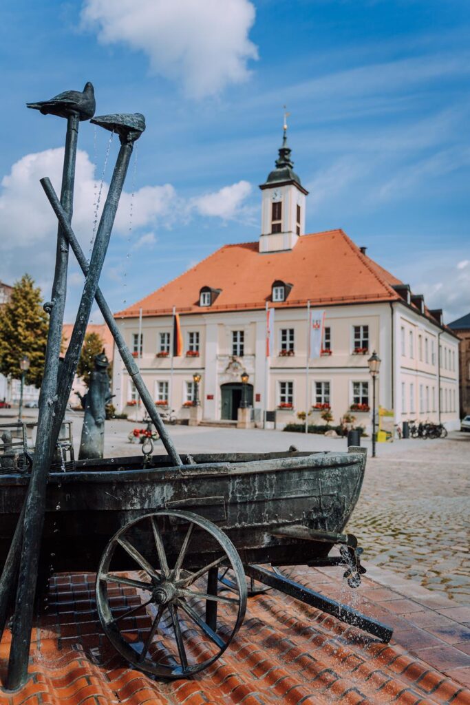 Market Square and Town Hall in Angermünde